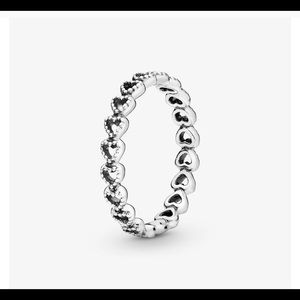 Pandora Ring of Hearts size 54 or size 7